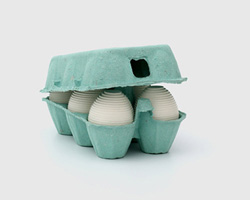 stefanie herr's 'oeuf.re' pays tribute to the commercial laying hen