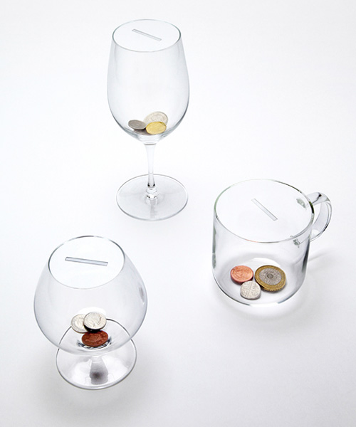 studio yumakano tips glasses in their drink coin collection