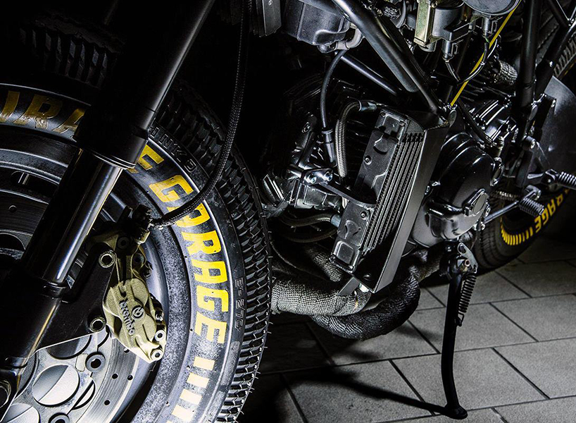 ducati 750SS kraken custom motorcycle iron pirate garage designboom