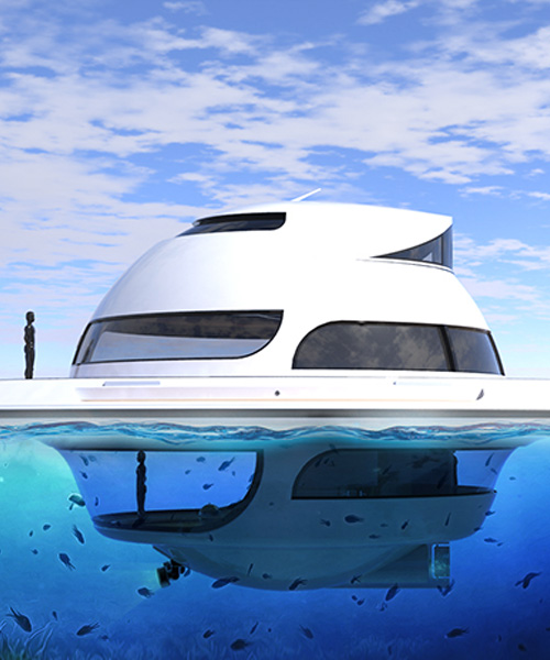 jet capsule updates U.F.O houseboat for open water