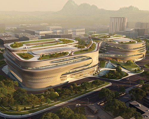 zaha hadid architects' infinitus plaza in guangzhou, china breaks ground