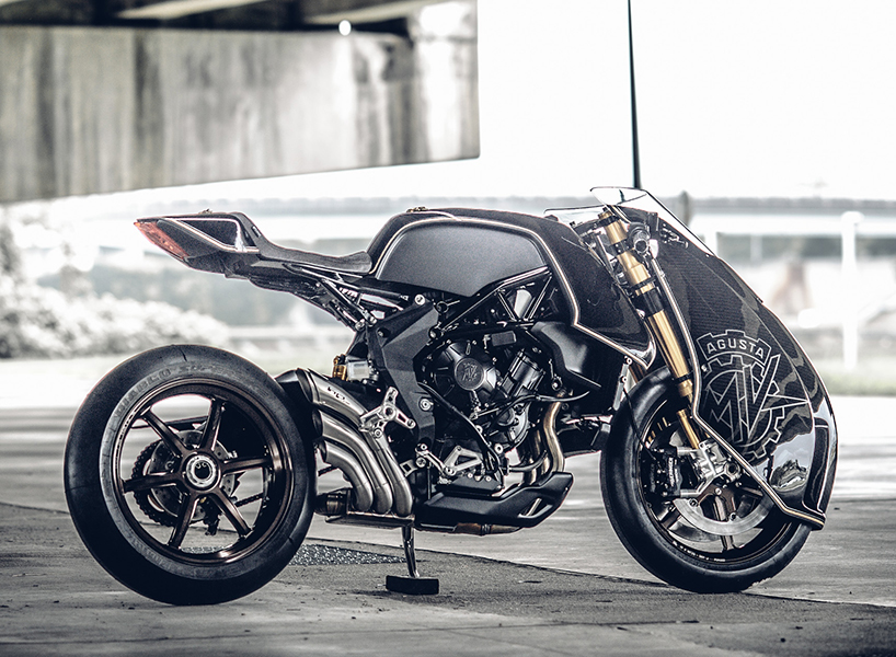 rough crafts ‘ballistic trident’ MV Agusta BRUTALE 800RR custom motorcycle designboom