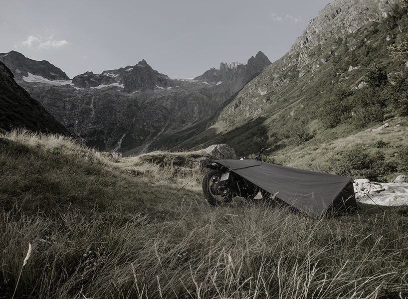exposed motorcycle bivouac exposed camping designboom