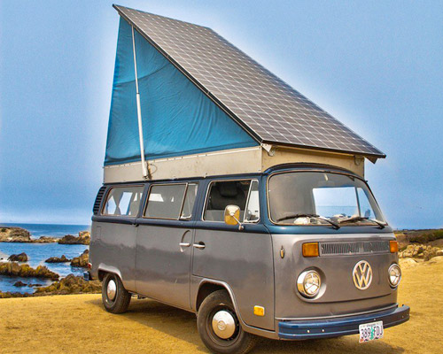 family creates solar electric volkswagen camper van