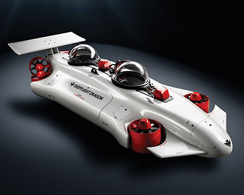 the undersea aquahoverer is a two-seater personal submarine