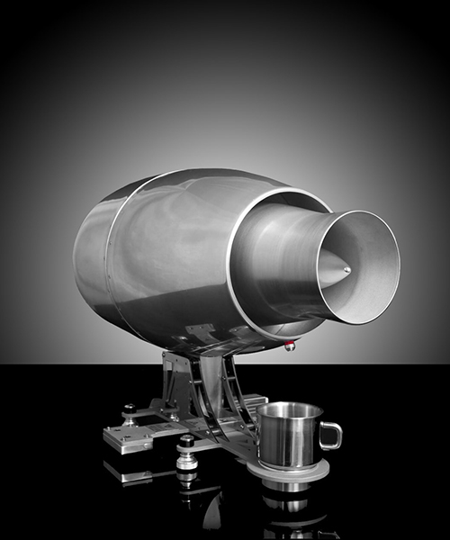 aviatore veloce turbojet 100 coffee machine influenced by aerospace