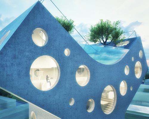 MVRDV proposes Y-shaped villa in taiwan featuring rooftop pool