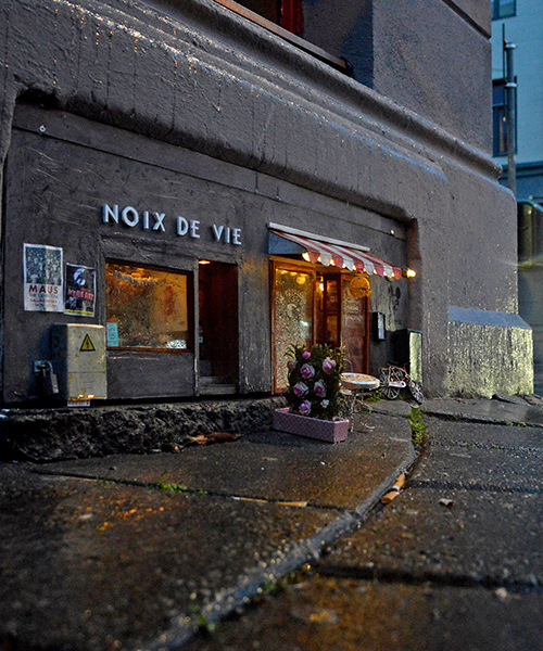 miniature mouse café and nut shop pops-up on a street corner in malmö