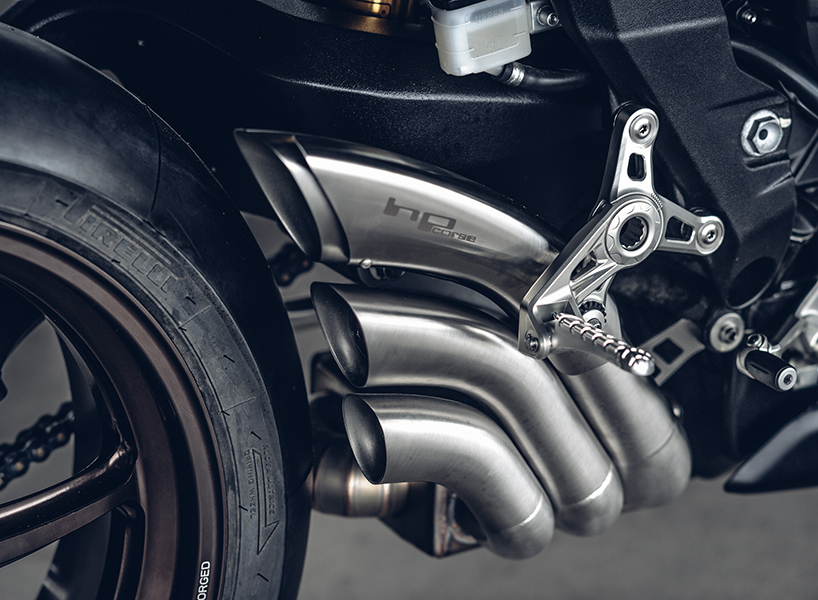 rough crafts ‘ballistic trident’ MV Agusta BRUTALE 800RR custom motorcycle designboom