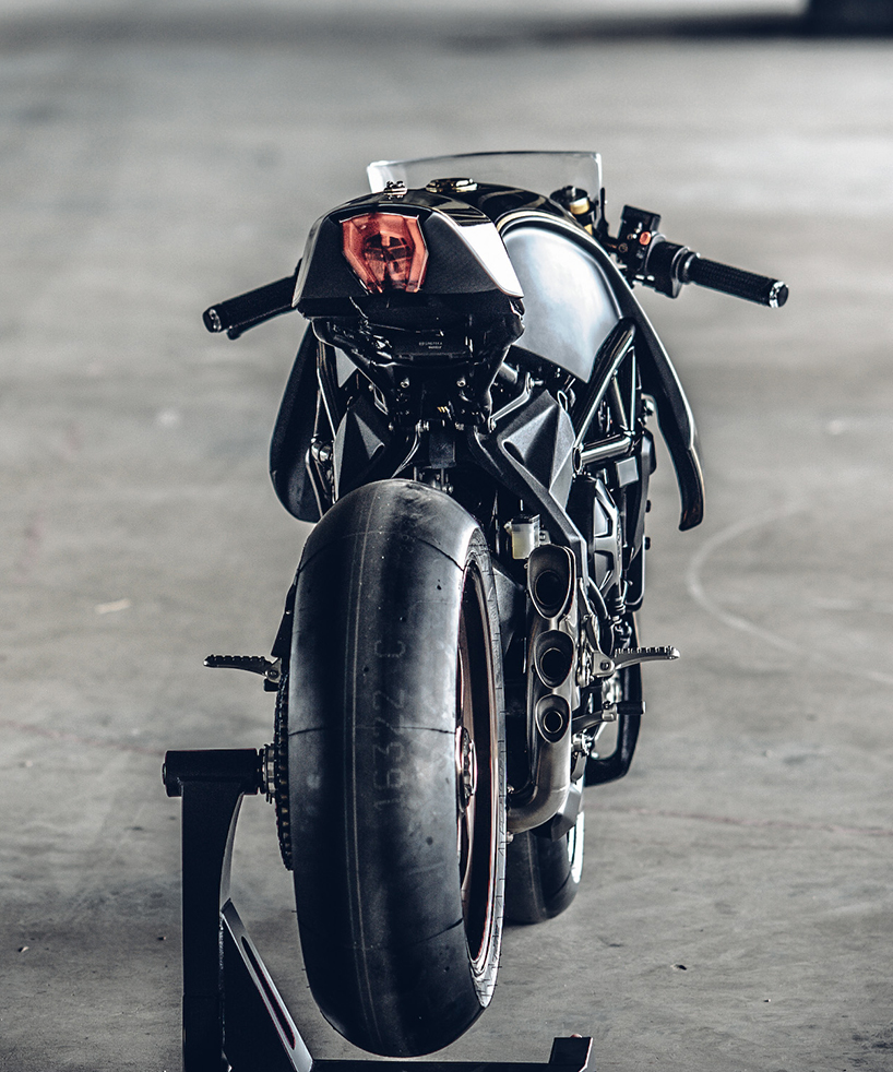 rough crafts ‘ballistic trident’ MV Agusta BRUTALE 800RR custom motorcycle designboom