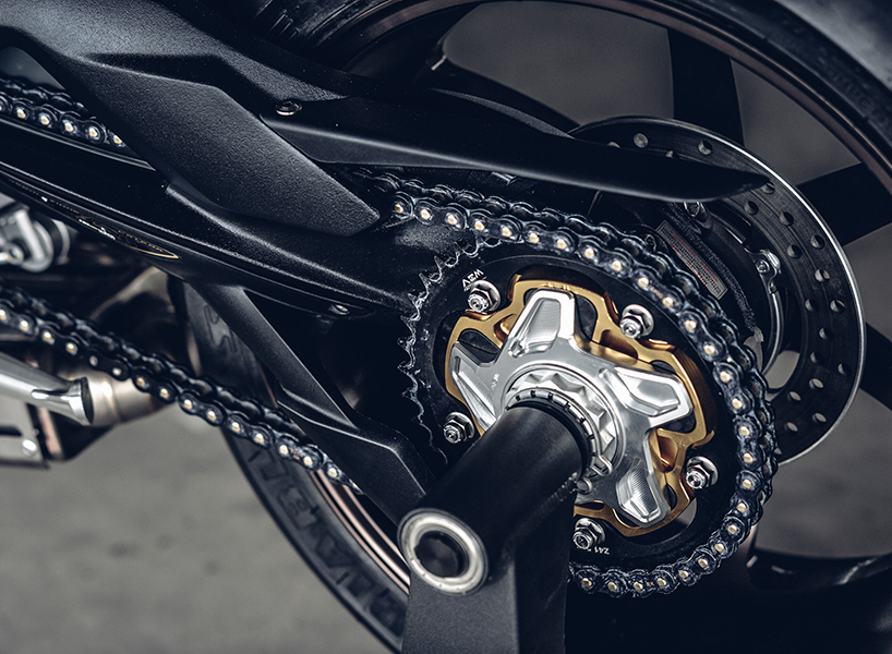 rough crafts ‘ballistic trident’ MV Agusta BRUTALE 800RR custom motorcycle designboom