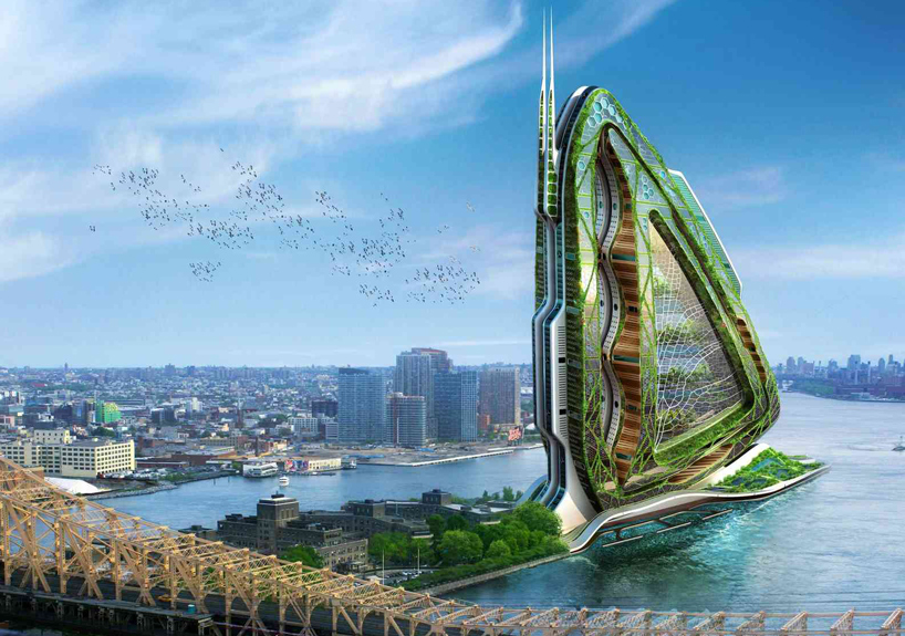 Vincent Callebaut Architectures reveals design for garden footbridge  bio-inspired by fish skeleton