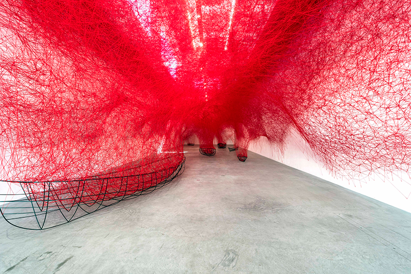 chiharu-shiota-uncertain-journey-blain-southern-designboom-01