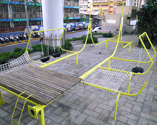 city yeast+basurama upcycle urban waste into temporary playground