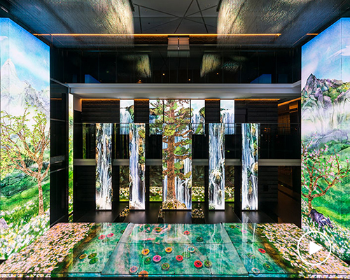 DEM inc designs an immersive interactive wildlife installation for a taipei bank