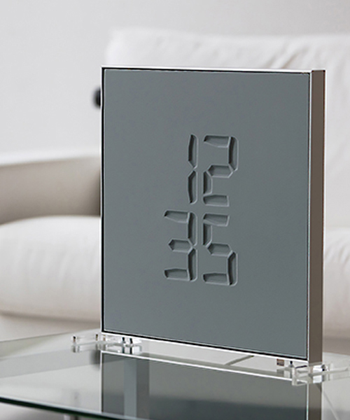 ETCH clock engraves time in a sculptural way