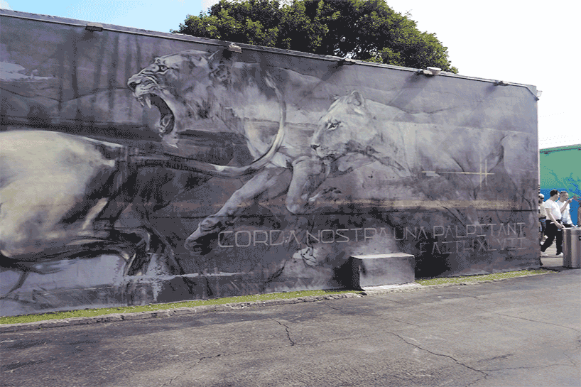 faith47 paints predator and prey, where wild animals take over miami's wynwood walls