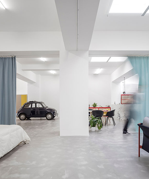 fala atelier transforms windowless garage in lisbon into a cosy + characterful home