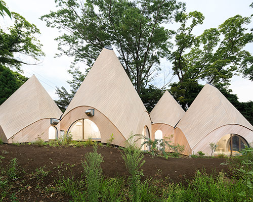 issei suma completes five community oriented huts in japanese mountains