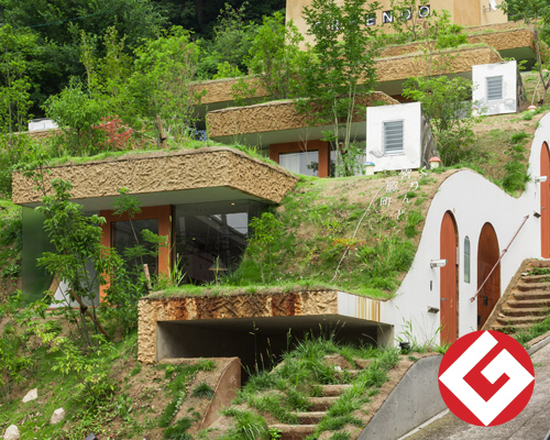 keita nagata embeds greendo apartment building into the landscape of takamatsu, japan