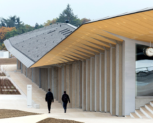 kengo kuma completes new artlab building for EPFL campus in lausanne