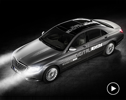 mercedes-benz digital light headlamps shine in HD quality