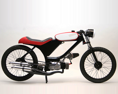 motomatic step your game up is a minimalist custom moped