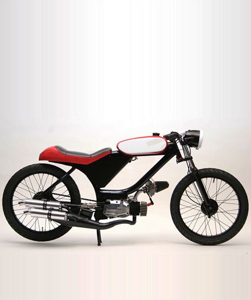 motomatic step your game up is a minimalist custom moped