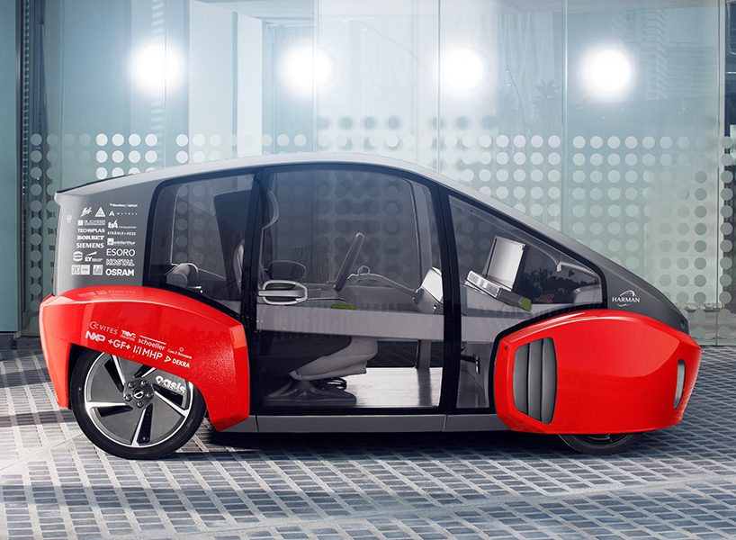 Driverless vehicle becomes office in XchangE concept car by Rinspeed