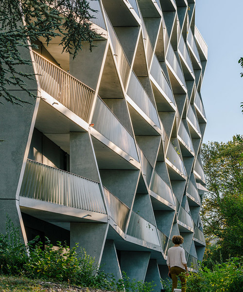 NOMOS builds jolimont residences in geneva using prefabricated concrete modules