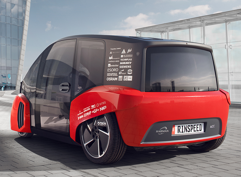 Driverless vehicle becomes office in XchangE concept car by Rinspeed