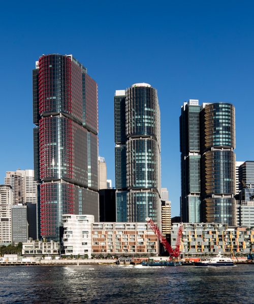 rogers stirk harbour + partners builds a trio of towers for sydney's barangaroo district