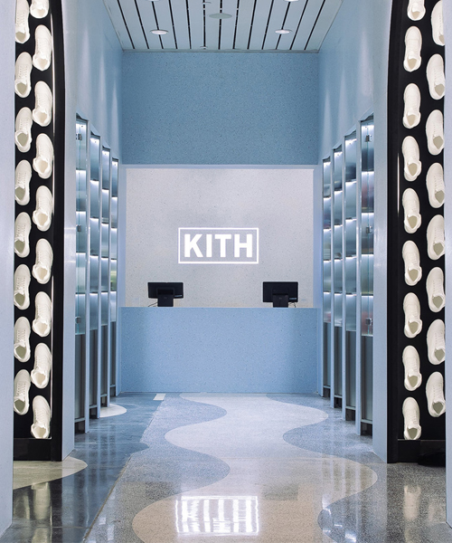 snarkitecture fills miami's KITH store with replicas of nike air jordans