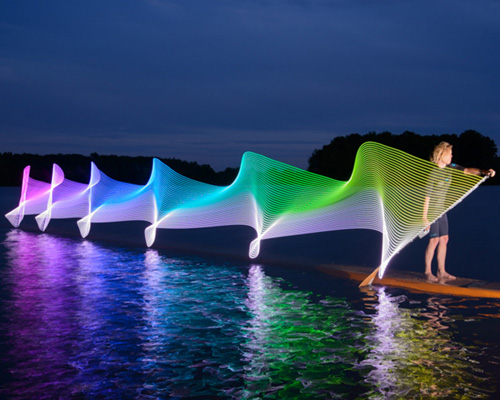 stephen orlando's long exposure LED photos curl through the canadian landscape