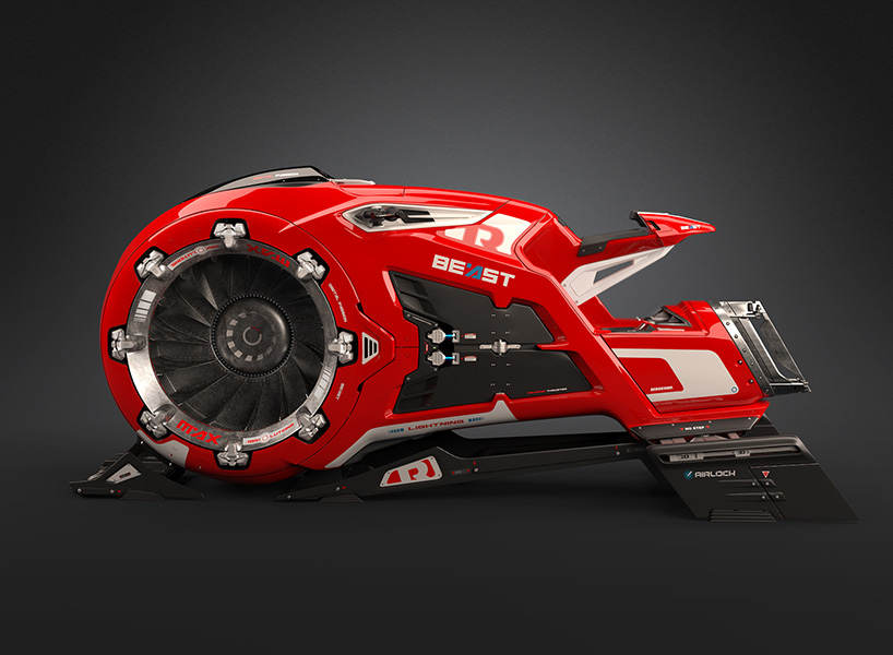 the beast single pilot vehicle concept designboom