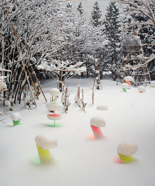 toshihiko shibuya showcases snow’s vivid reflective qualities