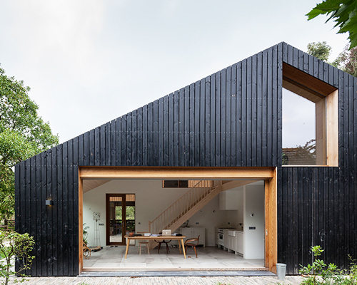 workshop architecten extrudes barn façade in the netherlands