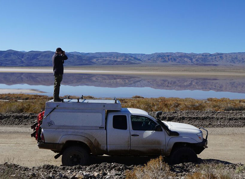 AT overland tacoma habitat levitating tent designboom