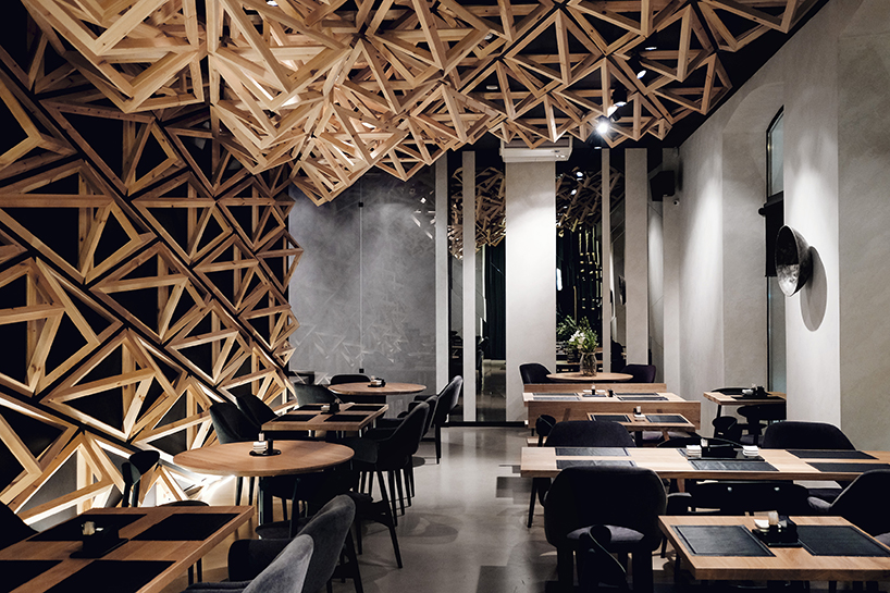kido sushi bar by DA architects st petersburg designboom