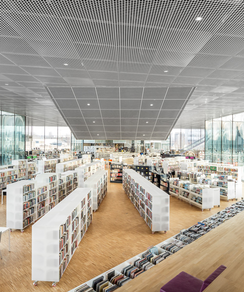 OMA + barcode architects complete multimedia library in northern france