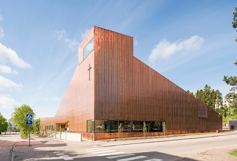 OOPEAA completes copper-wrapped suvela chapel in finland