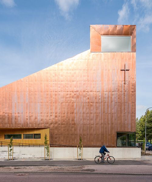 OOPEAA completes copper-wrapped suvela chapel in finland