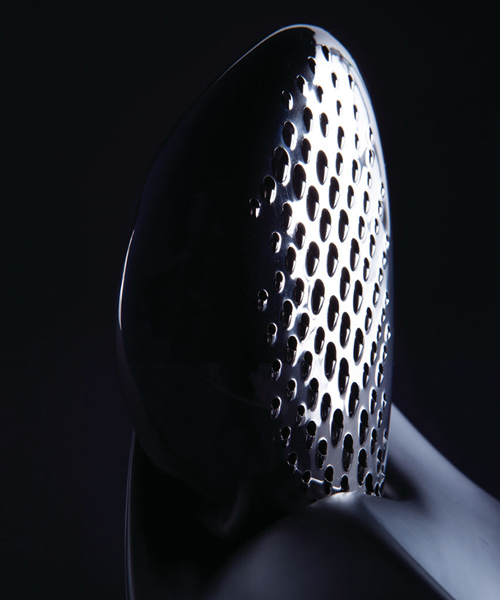 zaha hadid designed cheese grater for alessi presented at maison et objet