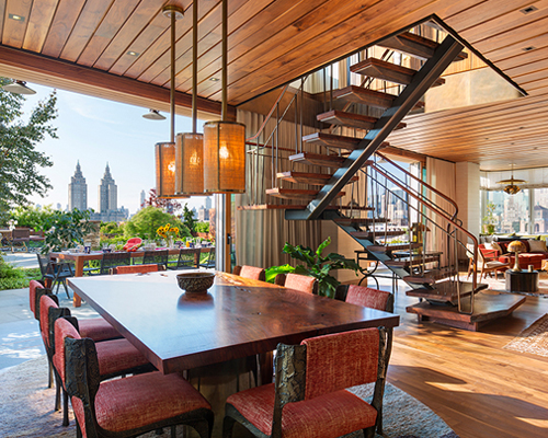 andrew franz architect's manhattan duplex is an eco-urban refuge