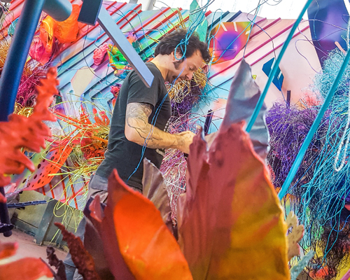 arne quinze presents jungle cities exhibition at the denk gallery in los angeles