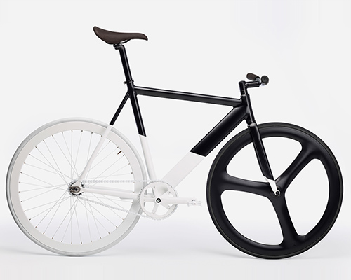 eltipo graphic's black-white fixie bicycle is a monochromatic masterpiece