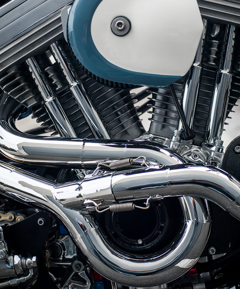 deus harley davidson bel air 1200 custom motorcycle designboom