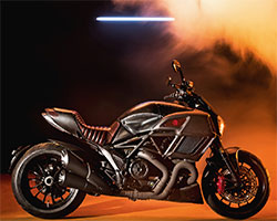 retro-futuristic 'ducati diavel diesel' unveiled at milan men's fashion week 2017