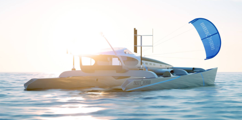 energy observer sun wind hydrogen powered boat designboom