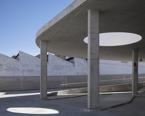fernando suárez corchete completes concrete bus station in seville